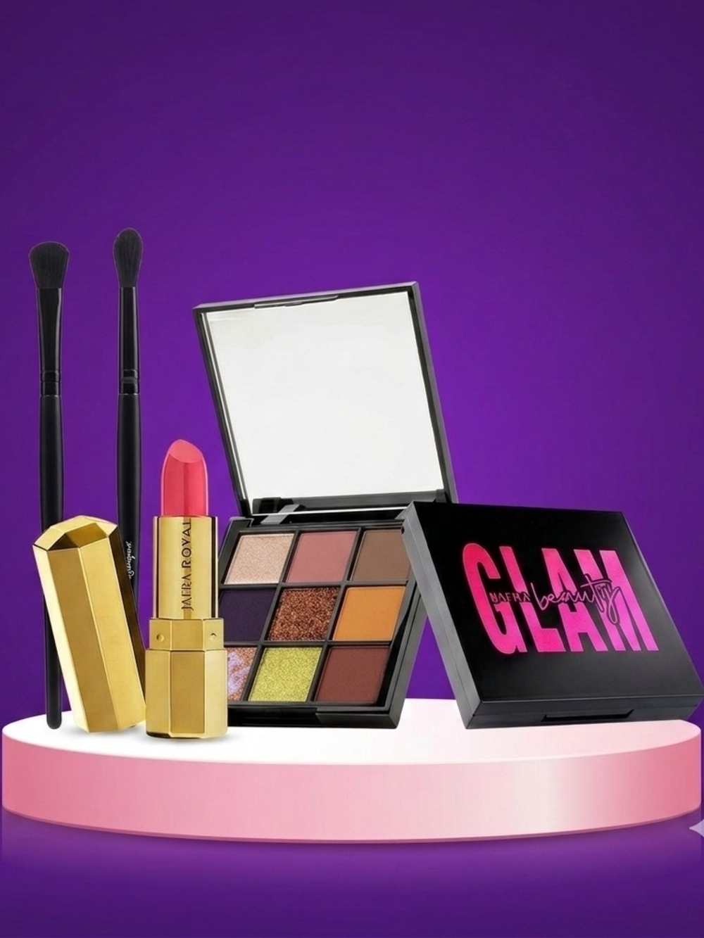 JAFRA Eyeshadow Palette, BRUSH & Lipstick Set